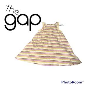 Baby Gap BWT Yellow Striped Toddler Sleeveless Dress 2 Years or 2T